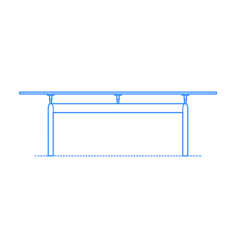 Furniture Dining Tables Lc6 Table Outline Svg File, Free Vectors File